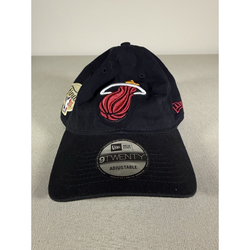 Miami Heat Hat Cap Adjustable Black 9TWENTY OSFM 2023 NBA Finals Unisex